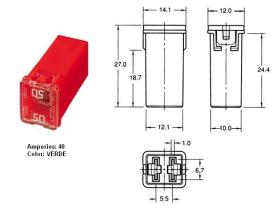 Mai JC40 - FUSIBLE PAL JCASE 40A.