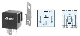 Mai RR68 - RELE INT.C/RES.SAL.DOB.12V20A