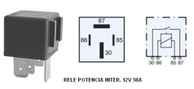  RR73 - RELE POTENCIA 12V.50A.