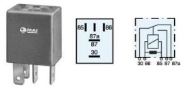 Mai RR78 - MICRORELE INVERSOR 12V.16 A.