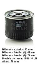  W91426 - [*]FILTRO ACEITE