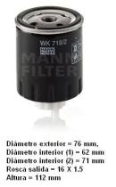 Mann WK7182 - [*]FILTRO COMBUSTIBLE