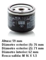Mann WK78 - [*]FILTRO COMBUSTIBLE