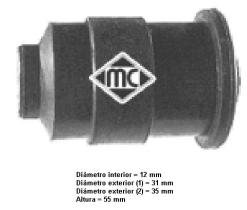 Metalcaucho 00486 - SILENTBLOC BRAZO FIAT UNO