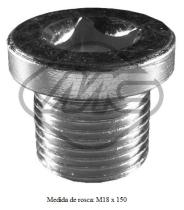 Metalcaucho 00668 - TAPON CARTER RENAULT 18 MM