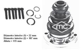 Metalcaucho 02308 - KIT L/CBO AUDI 90