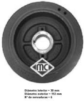 Metalcaucho 02976 - POLEA CIGUE¤AL 406 2.1