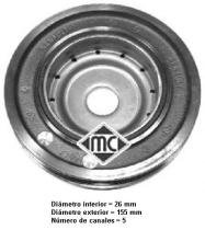 Metalcaucho 04162 - POLEA CIGUE¤AL RENAULT 1.9DCI