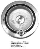 Metalcaucho 04163 - POLEA CIGUE¤AL RENAULT 1.9DTI