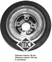 Metalcaucho 04290 - POLEA CIGUEÑAL VW-TDI