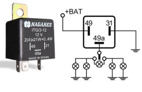 NAGARES MFL16 - INTER.12 V.C/DETECCION LAMP.FUNDIDA