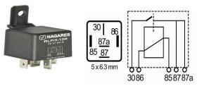 NAGARES MR62 - RELE INTERR.DOBLE SALIDA 40A.12V.C/