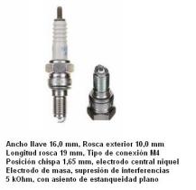  7502 - BUJIA MOTOR NIQUEL