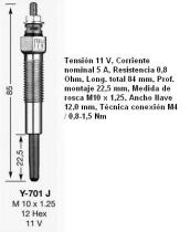 NGK 1566 - CALENTADOR METALICO