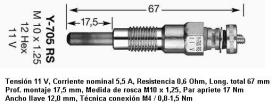 NGK 1249 - CALENTADOR METALICO