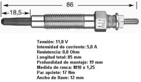 NGK 6592 - CALENTADOR METALICO