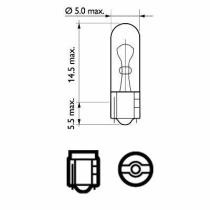 Philips 12505CP - LAMPARA W2X4,6D 12V 2W