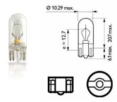  13256CP - LAMPARA 24V 3W W2,1X9,5D