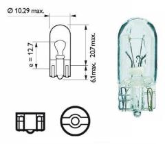  13961CP - LAMPARA CUÑA W5W CP 24V 5W W2,1X9,5D