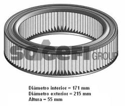  A960 - [*]FILTRO DE AIRE (SIN CARCASA)