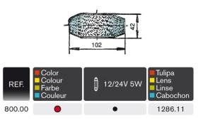 Rinder 128611 - CRISTAL GALIBO ROJO 800/803