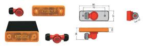 Rinder 16800 - LUZ POSIC.LAT.LEDS RACOR 1 24V