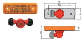 Rinder 16850 - LUZ POSICION LATERAL LEDS RACOR 2 24V