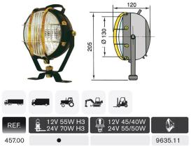 Rinder 45700 - FARO ORIENTABLE C/REJILLA H-3