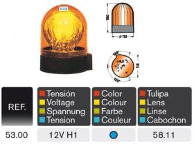 Rinder 5300 - MICROROT MRT 12V.AZUL-C/LAMP.