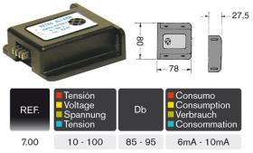 Rinder 700 - RETRO-ALARMA 85/95 DB 10V/100V