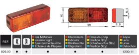 Rinder 82900 - PILOTO POST.LUZ MATRICULA IZQ.