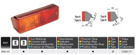 Rinder 83500 - PILOTO POST.LUZ MATRICULA IZQ.