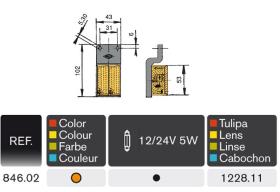 Rinder 84602 - PILOTO AMBAR-AMBAR