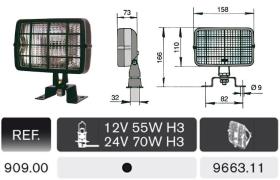 Rinder 90900 - FAROS SIN LAMPARA