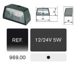 Rinder 96900 - LUZ MATRICULA