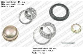 Snr R15413 - KITS RODAMIENTO RUEDA