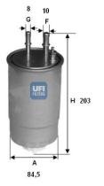 Ufi 24ONE01 - FILTRO GASOIL HWS