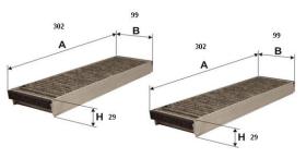 Ufi 5415300 - FILTRO AIRE HAB.CARB.ACT.