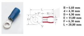 XB PVC25043 - TERMINAL AISLADO 1,0-2,5