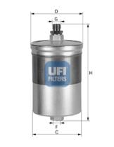 Ufi 3150500 - FILTRO CARBURANTE INYECC.