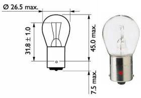  13498CP - P21W CP 24V 21W BA15S