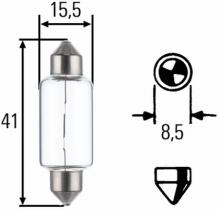 Philips 13850CP - FESTOON T15X43 CP 24V 15W SV8,5