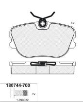 Icer 180744700 - PASTILLAS FRENO MOTO ICER