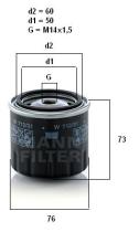  W71231 - [*]FILTRO ACEITE