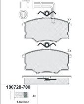 Icer 180728700 - PASTILLAS FRENO MOTO ICER