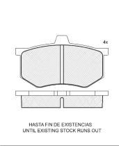 180184 - PASTILLAS DE FRENO DELANTERAS