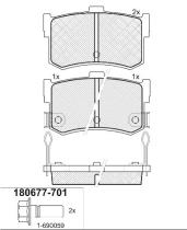 Icer 180677701 - PASTILLAS FRENO MOTO ICER