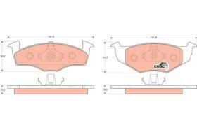 TRW GDB1306 - PASTILLAS DE FRENO TURISMO