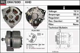 Delco Remy DRA7890 - ALTERNADOR DEUTZ-FAHR,FENDT,MARSHAL