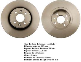  DF4110 - JGO DISCOS DE FRENO DELANTEROS